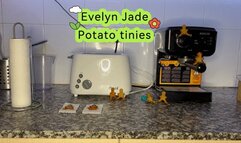 Giantess finds potato tinies