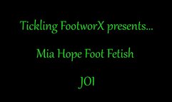Mia Hope JOI For Her Feet