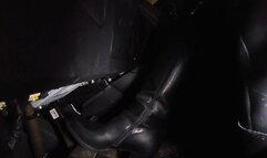 Night Drive In Knee High Boots