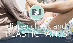 Diaper check and plastic pants