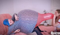 Q912 Mariette btps pink RX24 under Stashia's dress - 480p