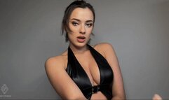 Humiliation and strap-on for small cock loser like you POV