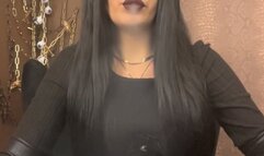 P1 of gloved Miss smoking