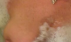 Carissa in the bubble bath with you POV