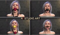 Astrid - Gag test for her roomy mouth (UHD 4K MP4)