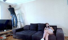 2 young latina babes interracial fucking with older french guy Part 1