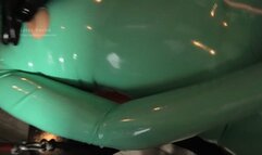 Latex orgy with 3 cocks