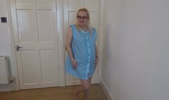 Striptease in Tan Holdups and Blue Apron