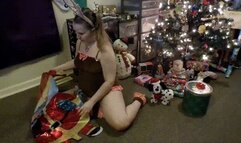 Cute Fluffy Reindeer Pops Mylar Santa