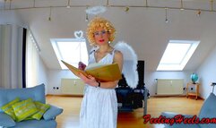 The Blowjob Angel - Episode 2 - Part 1 - HD - REMASTERED - starring Cindy Heely - 1st time on camera! - High Heels Nylons Blowjob - 720p - MP4