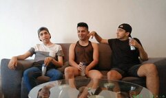 Three Cute Twinks Having Tickle Fun + Foot Worship