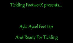 Ayla Aysel Feet Up And Ready For Tickling