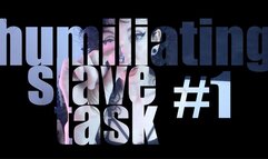 Humiliating slave task #1