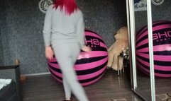 riding on big shosu ball