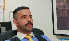 Muscle agent anal sex with cumshot