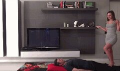 ELIZABETH - 'The bratty Princess' - You are my catwalk - Sexy trampling, face walking, posing standing on the face - REMASTERED