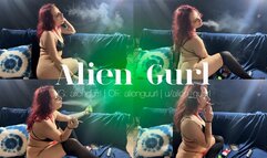 Sexy Smoking, Barely Dressed | Alien Girl