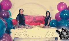 Caro and Nina rides GL700 Airships until they pop 4K UHD Version