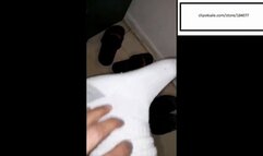 Kristi Sweaty Hanes washing clothes