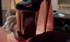 worship my feet and high heels female domination cruch your dick