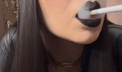 Smoking instructions and encouragement closeup