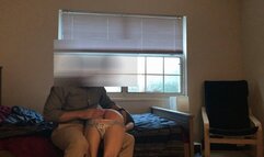 JJ gets his pullup pulled down for a spanking