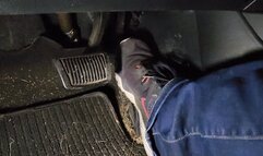 Pedal Play and Revving in Nike Sneakers