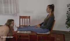 Amanda's resting Foot