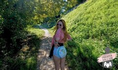 Charlotte diapered outside challenge