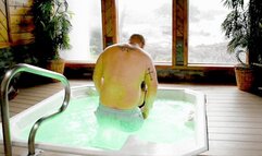 Topless Hot Tub Ballbusting