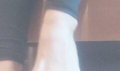 Big foot caressing your face