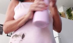 Eaten on a English muffin Tinies invade her toast Latina Milf Giantess in a dress Naked underneath Hairy Big Bush Upskirt pov Crunchy eating Lola towers over you upskirt pov & almost crushing you with her huge feet & Belly moving w tinies inside