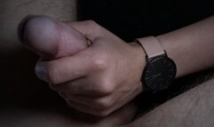 Sexy Wrist Watch Handjob with perfect fitting Cluse watch