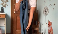 I try on my stepmother's liu jo glitter jeans
