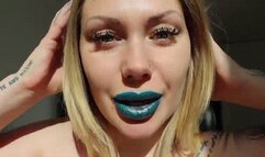 Magic of My blue shiny lips! ASMR JOI! WMV