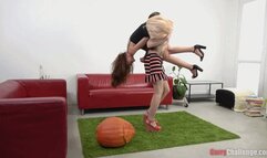 Carry Challenge - Katerina & Karolina and halloween pumpkin (FullHD)