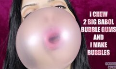 I CHEW 2 BIG BABOL BUBBLE GUMS AND I MAKE BUBBLES