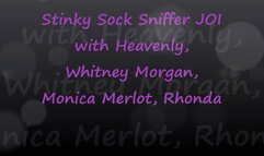 Stinky Sock Sniffer JOI: Heavenly Whitney Monica Rhonda