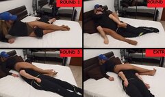 13) Mixed wrestling with choking