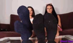 Sisters in Fuzzy Socks - 4K MP4