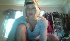 Summer strips naked for you