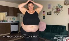 BBW Belly Hang And Black Thong