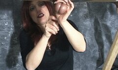 Sadistic Sherry ball slap milks a slaveboy redux SD WMV