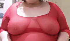 Wiggling my arse and flashing my tits