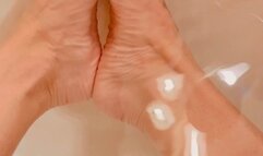 Christmas Evening Stress Reliever-nude one on one with Carissa in the Bathtub