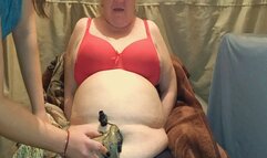 Play with your inflated belly WMV