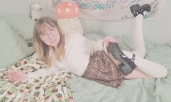 Schoolgirl Stuck in a Jock Lock Wedgie