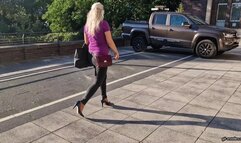 my shoe gets stuck and I have to walk in pantyhose HD mp4 1920x1080