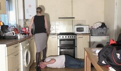 Stepping On His Head In Sexy Shoes & Tights (4K)