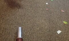 Christmas Green Teddy - Vacuuming